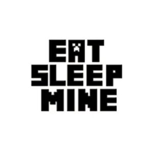 Minecraft wallsticker. Eat Sleep Mine. 70x50cm. -