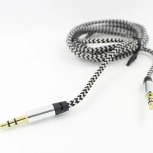Audiokabel minijack til minijack. Silver. -