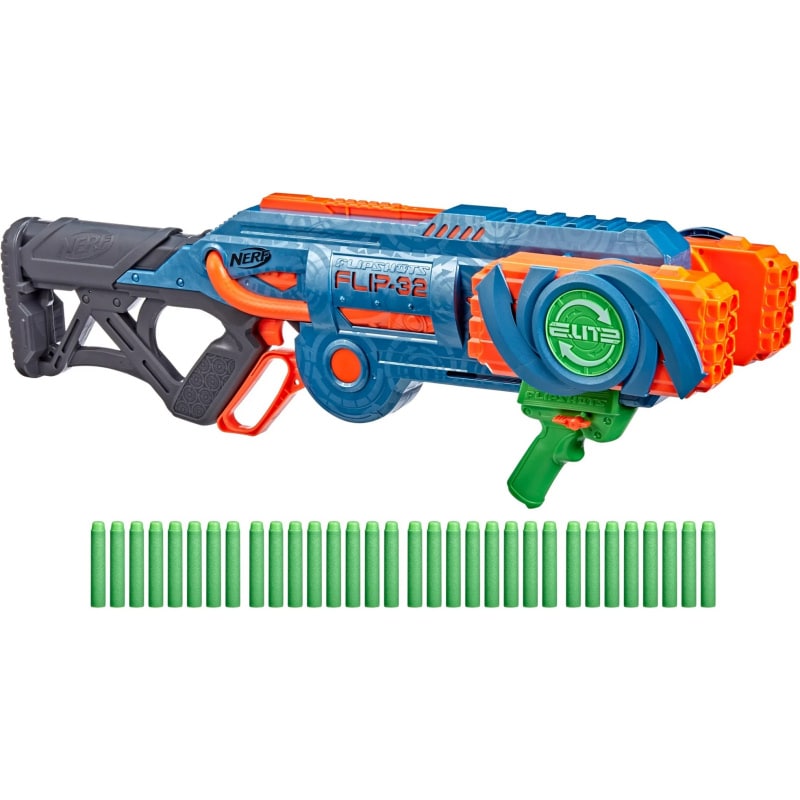 Nerf Elite 2.0 Flipshots Flip 32 Blaster. Bestil her. TILBUD Nerf Elite 2.0 Flipshots Flip 32 Blaster -