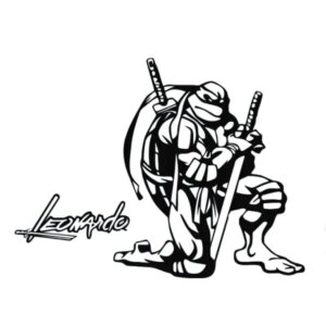 Ninja Turtles wallsticker. Leonardo. 88x66cm -