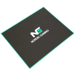 Nordic Gaming Guardian stoleunderlag. 120x100cm. Sort/Grøn. -