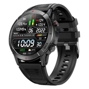 NX10 AMOLED HD Touch Screen Smartwatch. 1.43" aktivitets ur. Obsidian Black. -