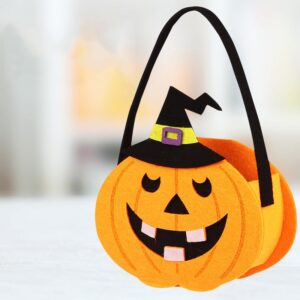 Græskarspand i Filt. Perfekt slikspand til Trick or Treat. NGD-13 -