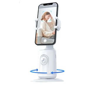 P01 Smart Ansigtsgenkendelses Tracker. Perfekt til Vloggers og Live streaming. Hvid. -