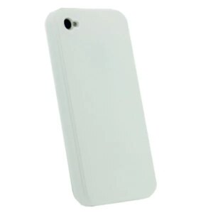 iPhone 4 cover i hård plastik. Hvid. -