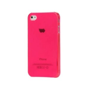 iPhone 4 cover i hård plastik. Pink. -
