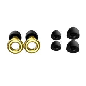 Premium Silikone Ørepropper for Optimal Lydbeskyttelse. Gold -