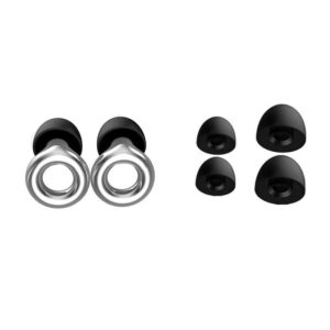 Premium Silikone Ørepropper for Optimal Lydbeskyttelse. Silver -