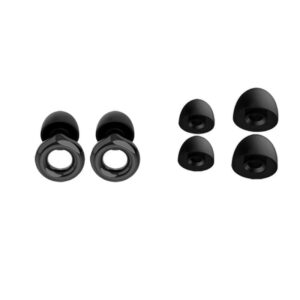 Premium Silikone Ørepropper for Optimal Lydbeskyttelse. Sort -