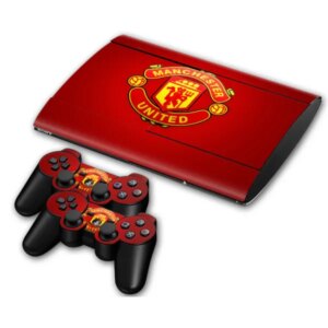 PS3 Super Slim skin til konsol & controllere. Manchester United. -