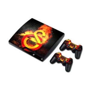 PS3 Slim skin til konsol og to controllere. Galatasaray. -