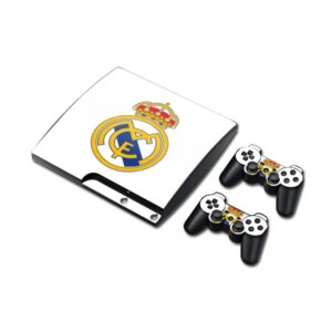 PS3 Slim skin til konsol og to controllere. Real Madrid. -