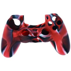 PS4 controller silikone cover. Camouflage rød. -