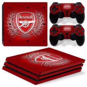 PS4 Pro skin til konsol og to controllere. Arsenal. -