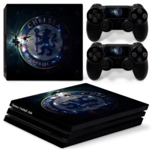 PS4 Pro skin til konsol og to controllere. Chelsea. -