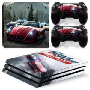 PS4 Pro skin. Need For Speed. Fede racerbiler. -