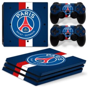 PS4 Pro skin til konsol og to controllere. PSG. Blå. -
