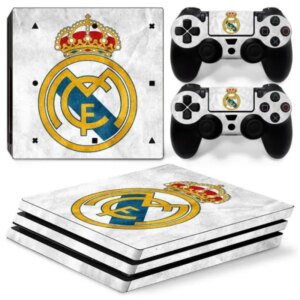 PS4 Pro skin til konsol og to controllere. Real Madrid. -
