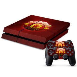 PS4 skin til konsol og to controllere. Manchester United. -