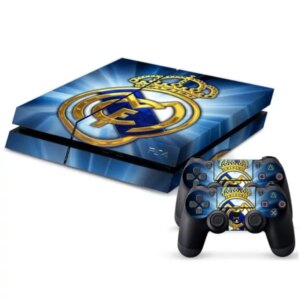 PS4 skin til konsol og to controllere. Real Madrid. Blå -