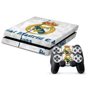 PS4 skin til konsol og to controllere. Real Madrid. -