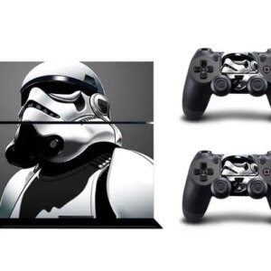 PS4 skin til konsol og to controllere. Star Wars Stormtrooper -