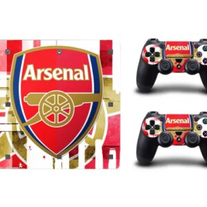 PS4 Slim skin til konsol og to controllere. Arsenal - Gunners. -