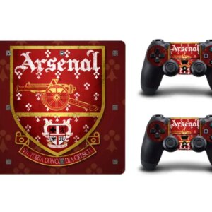 PS4 Slim skin til konsol og to controllere. Arsenal. -