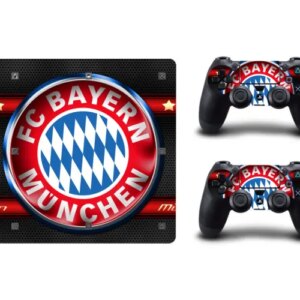 PS4 Slim skin til konsol og to controllere. Bayern Munchen. -