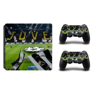 PS4 Slim skin til konsol & controllere. Juventus Stadion. Tifo. -