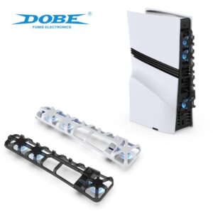 PlayStation 5 Pro USB køler. DOBE PS5 Pro Cooling Fan med LED. Hvid -