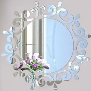 Spejl krummelure til at pynte med. Oplagt til rundt om et spejl. Selvklæbende spejl klistermærker. -