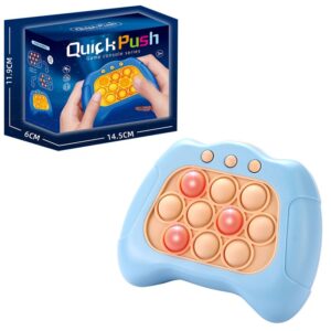 Quickpush pop it Spillekonsol til Børn. Lyseblå -