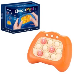 Quickpush pop it Spillekonsol til Børn. Orange -