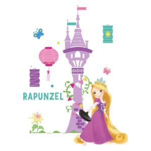 Rapunzel wallsticker. 50x70cm. -