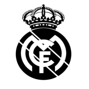 Fodbold wallsticker. Stort Real Madrid Logo. 57x83cm -