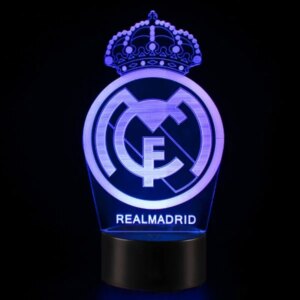 Real Madrid 3D lampe. Farveskift mellem 7 farver. -