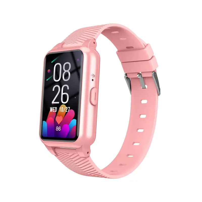 s10-gps-smartwatch-pink S10 GPS Smartwatch med 4G, Geo-lokation, Fald-alarm mm. Velegnet til børn, unge og ældre. Pink. -