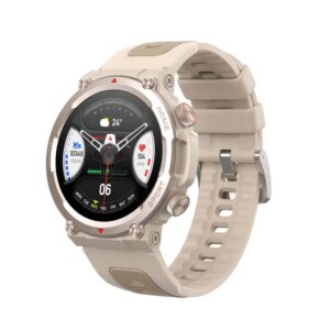 S56T Touch Screen Smartwatch. IP67 Vandtæt Aktivitets ur med skridttæller mm. Desert White. -