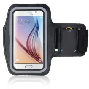 Sportsarmbånd til bla Samsung S3, S4, S5, S6, S6 Edge & S7. Sort -