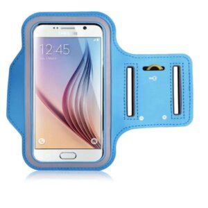 Sportsarmbånd til bla Samsung S3, S4, S5, S6, S6 Edge & S7. Blå. -