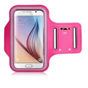Sportsarmbånd til Samsung S3, S4, S5, S6, S6 Edge & S7. Hot pink -