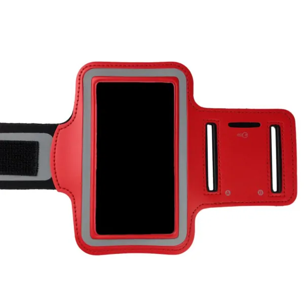 s6-armband-red Sportsarmbånd til bla Samsung S3, S4, S5, S6, S6 Edge & S7. Rød. -