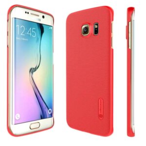Samsung Galaxy S6 Edge cover. Nillkin Super Frosted Shield. Rød -