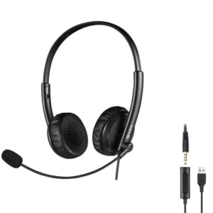 Sandberg 2 i 1 Office Headset. Både Mini Jack+USB tilslutning. -