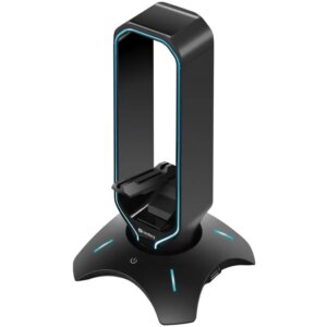 Sandberg 3i1 Headset stand med USB 3.0 Hub samt Bungee funktion. -