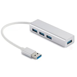 Sandberg SAVER 4 ports USB 3.0 Hi-Speed Hub. Silver. -
