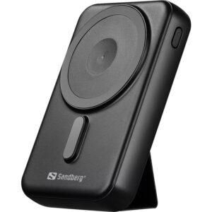 Sandberg Mag Wireless Powerbank 10000. Magnetisk Trådløs Powerbank. 10000mAh. Sort. -