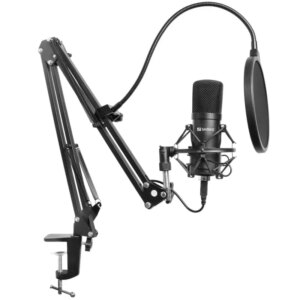 Sandberg Streamer USB Microphone Kit. Komplet sæt til streamers. -