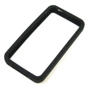 Silikone bumper til iPhone 4. Sort. -